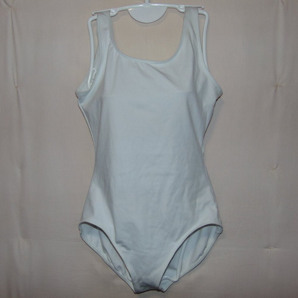 Capezio White Tank Leotard XL